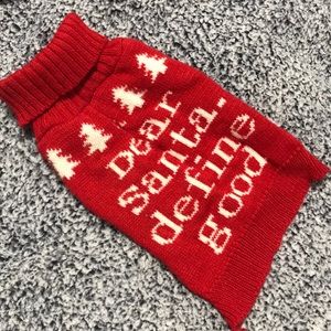 Santa pet sweater